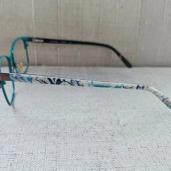 Vera Bradley Women Eyeglasses Frame Brown/Turquoise SANTIAGO Glasses SHARON - Picture 8 of 12